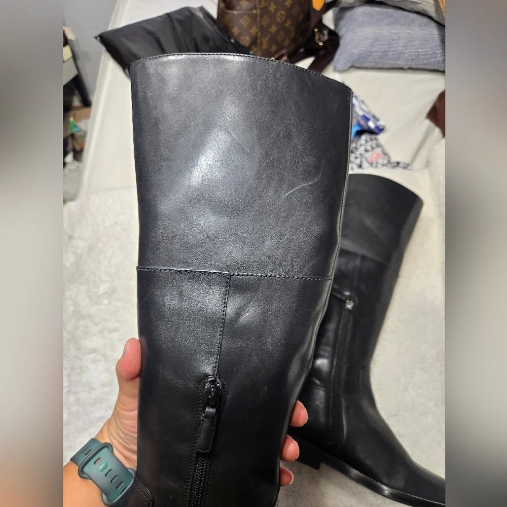 New COLE HAAN Knee Height Boots Women Sz 6B Black